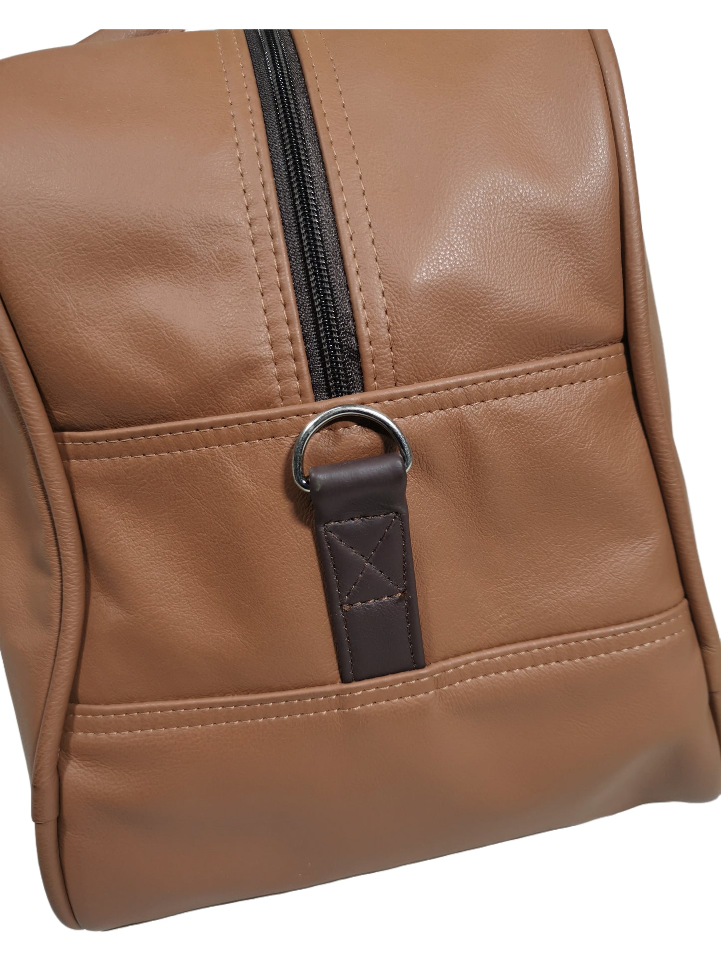 Genuine leather duffel bag