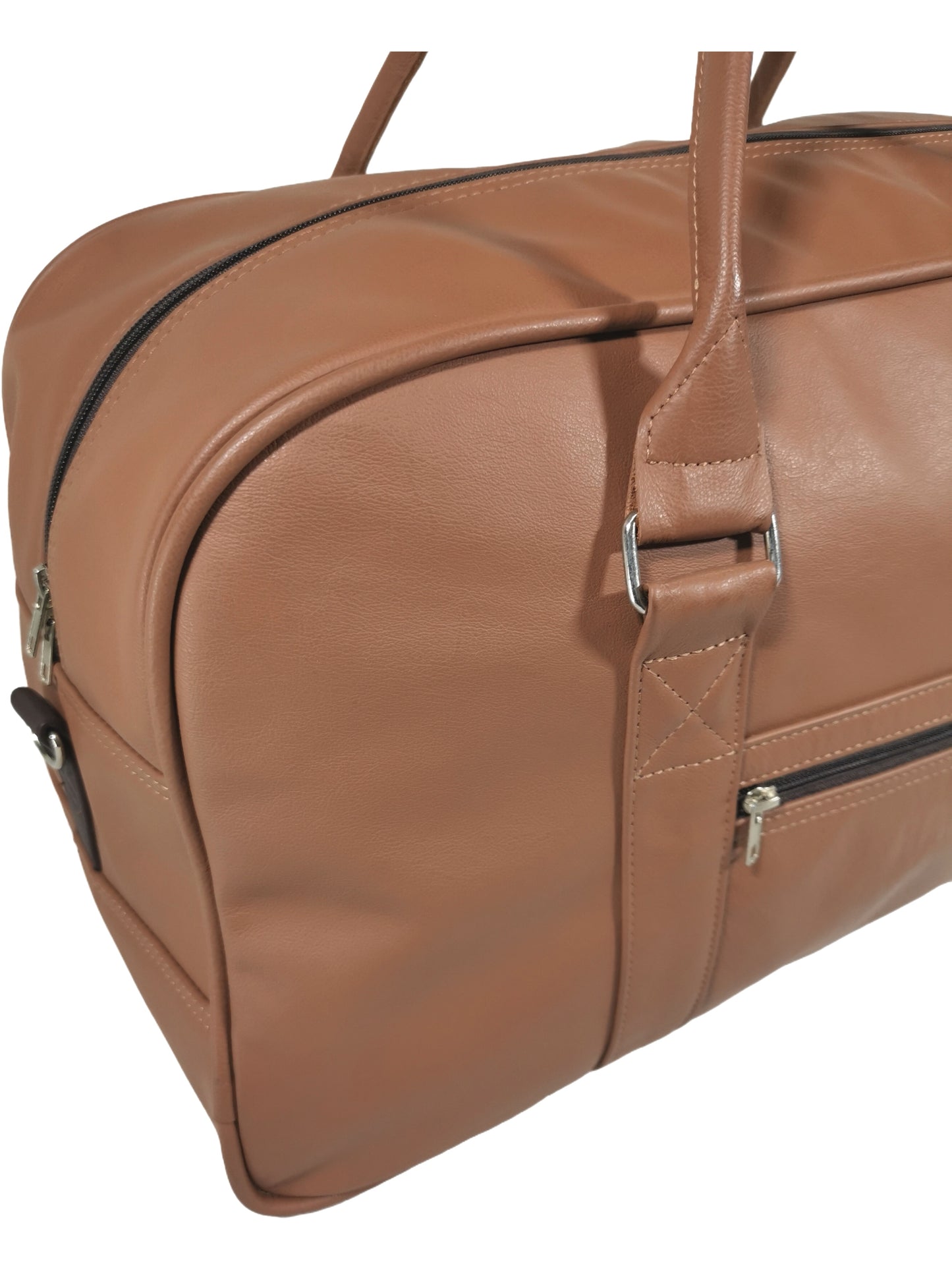 Genuine leather duffel bag