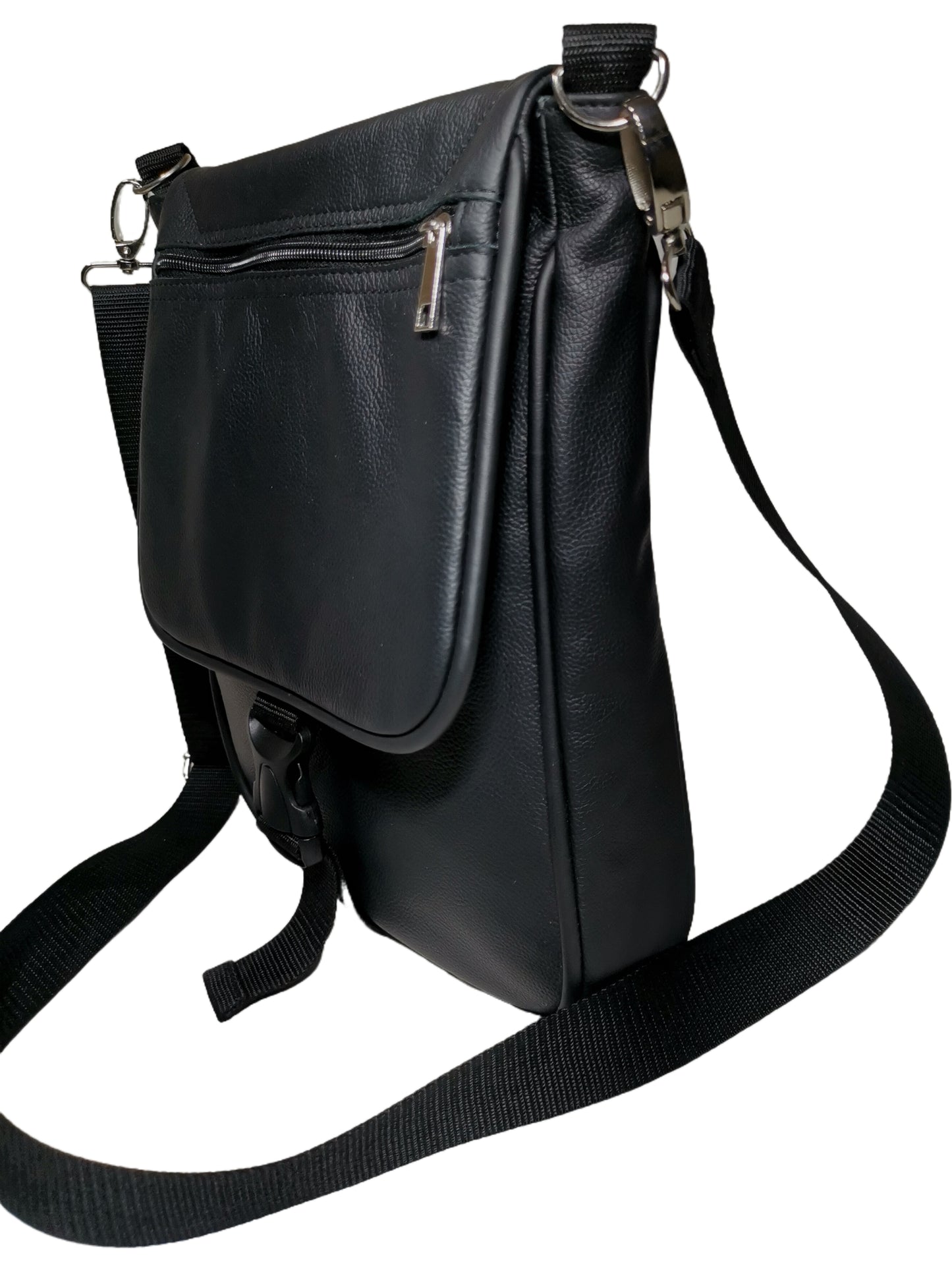 Genuine leather cross body bag