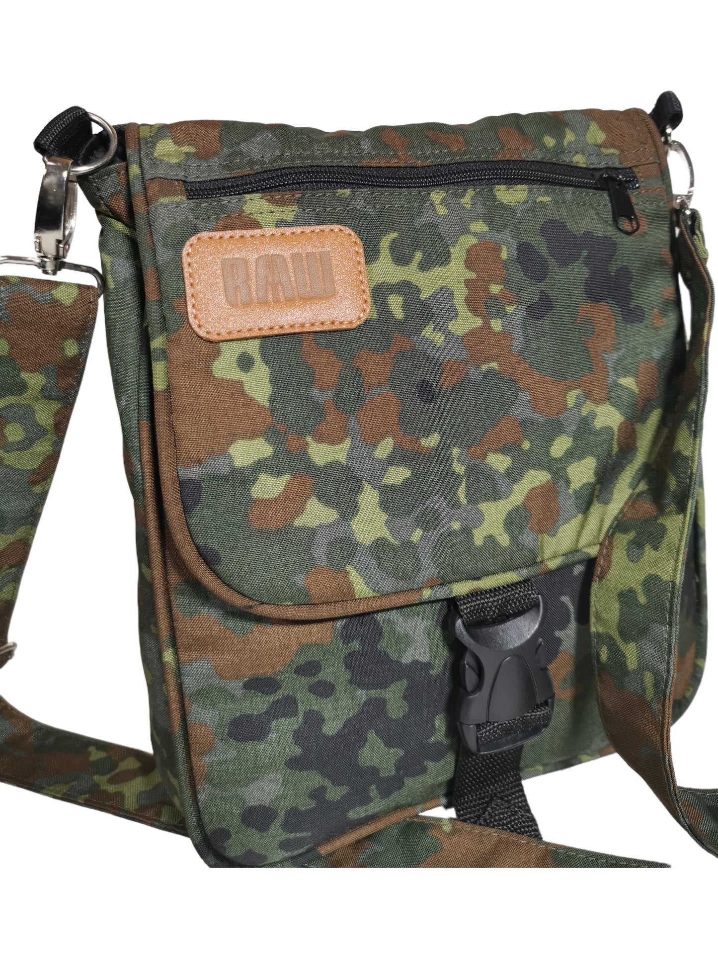 Camouflage canvass cross body bag