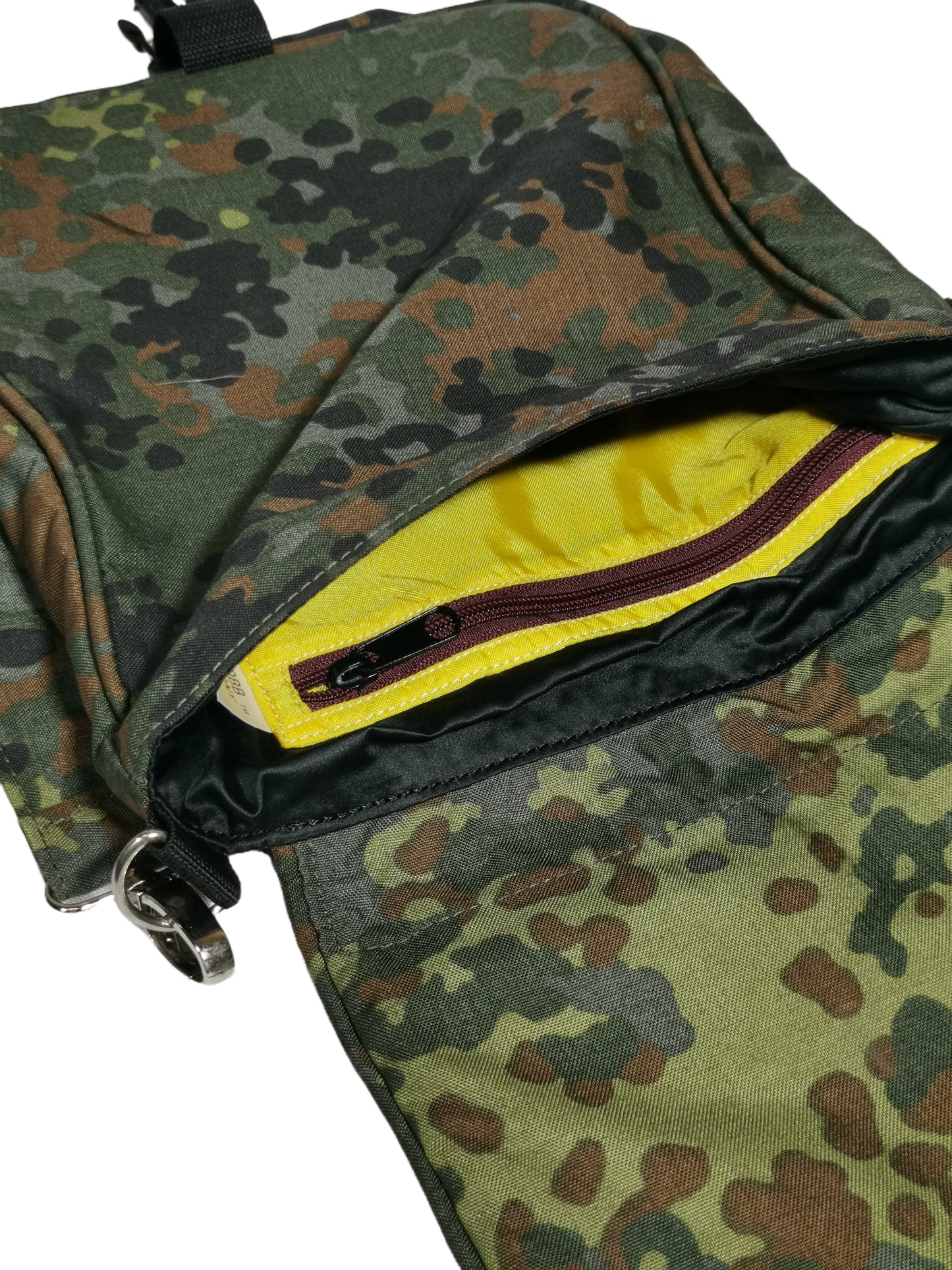 Camouflage canvass cross body bag