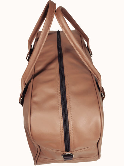 Genuine leather duffel bag