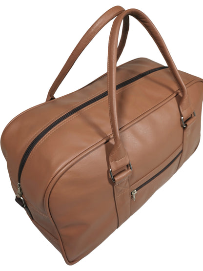 Genuine leather duffel bag
