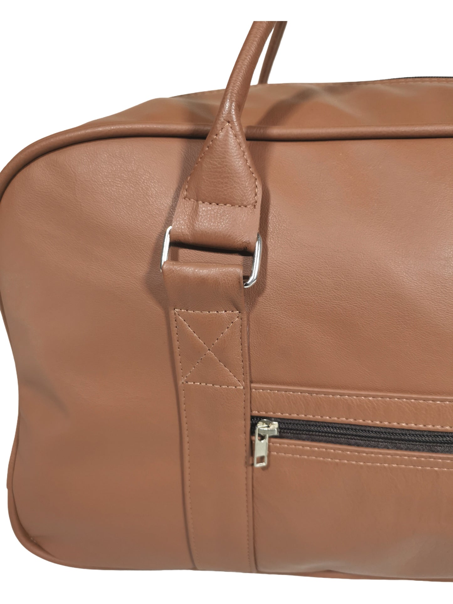 Genuine leather duffel bag