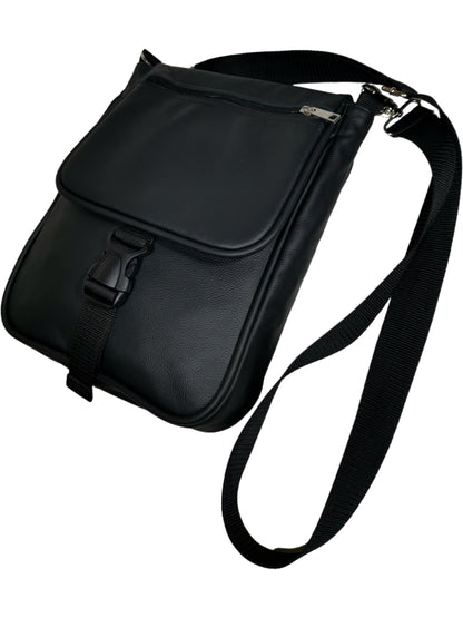 Genuine leather cross body bag