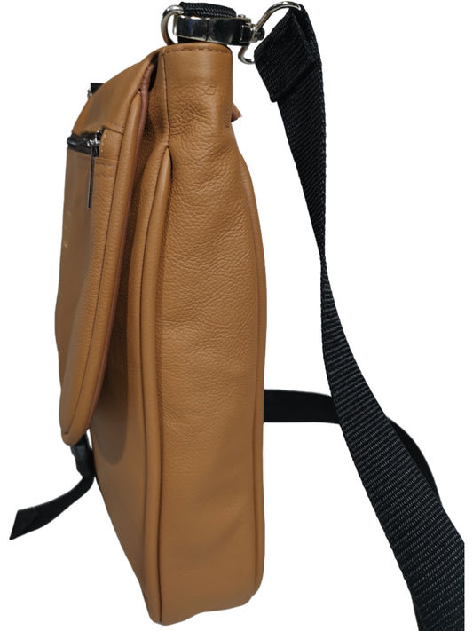 Genuine leather cross body bag
