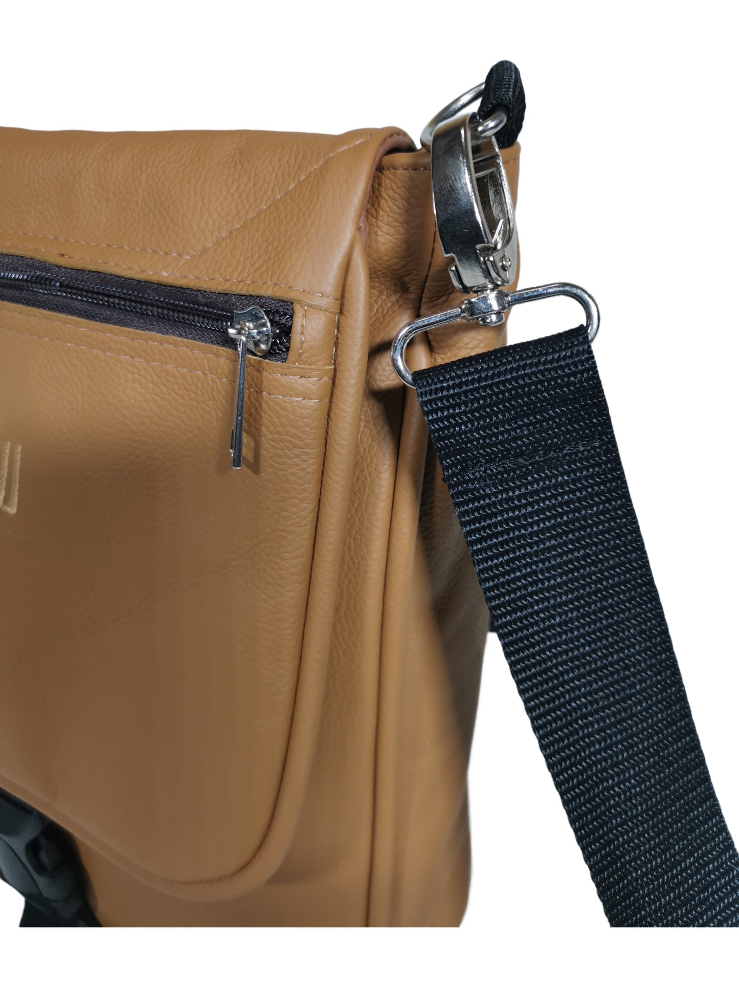 Genuine leather cross body bag