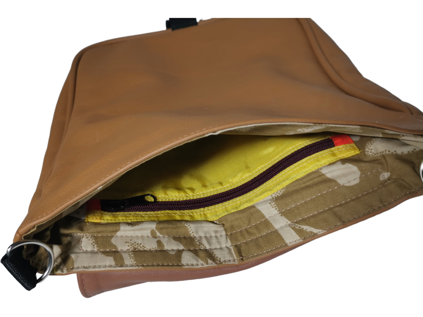 Genuine leather cross body bag